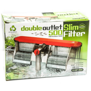 Top-Aqua Double Outlet Slim Hang on Filter 500L/H (45-60cm Tanks)
