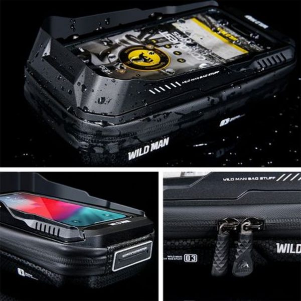 Wild Man XT3X Hardshell Bike Bag (Stem Bolt Mounted) - Image 6