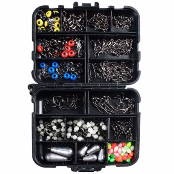 Sport 178 Piece Fishing Accessories Kit With Portable Travel Storage Box