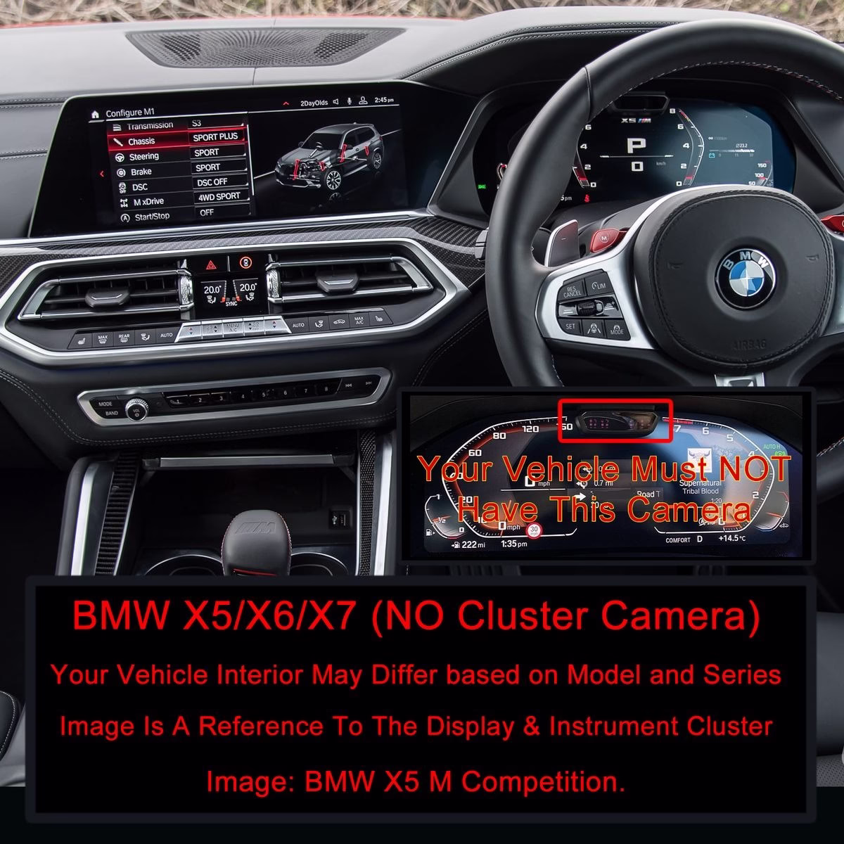 WILK Screen Protector Kit for BMW X5/X6/X7 2019-2023 Without Cluster Camera - Image 2