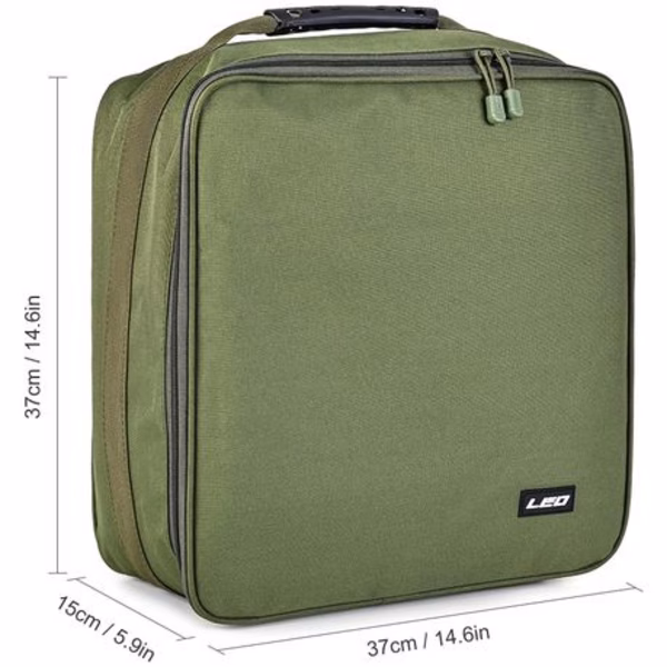 Leo Fishing Reel & Gear Bag With Removable Partitions (37x37x15cm) - Image 5