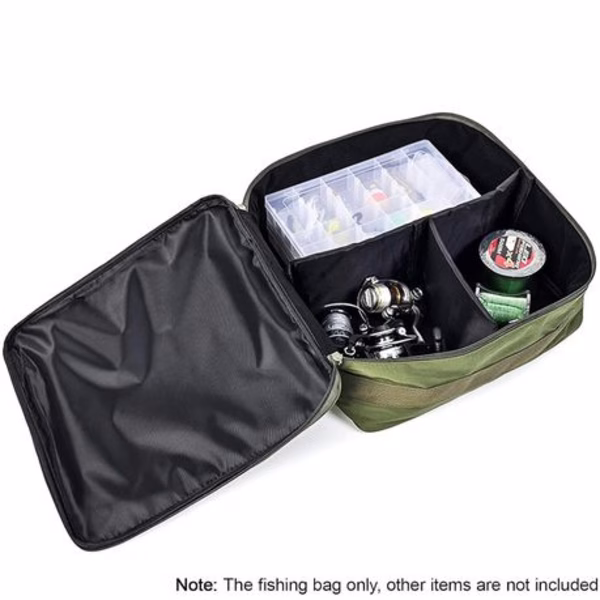Leo Fishing Reel & Gear Bag With Removable Partitions (37x37x15cm) - Image 4