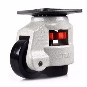 GD-80F Heavy-Duty Caster Wheels with Retractable Foot Pad-4 Pack-250kg Each