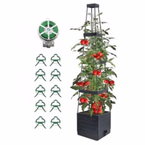 4-Tier Tomato Trellis Planter Kit with Clips and Garden Wire - 150cm High