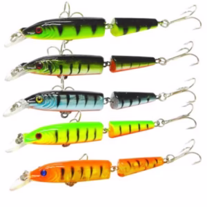 HENGJIA 5 Piece Swimbait Lures (10.5cm, 9.6g each)