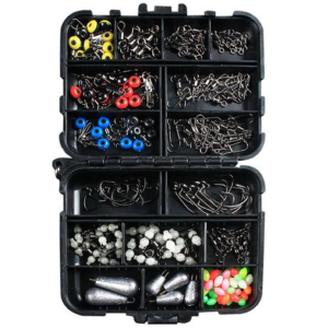 Sport 178 Piece Fishing Accessories Kit With Portable Travel Storage Box
