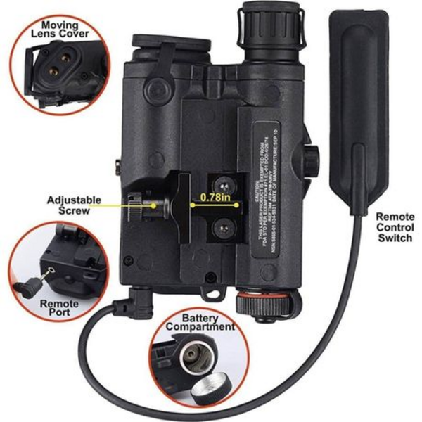 PEQ15 LA5-C UHP Integrated Green Laser, IR Pointer / Light Device - Black - Image 5