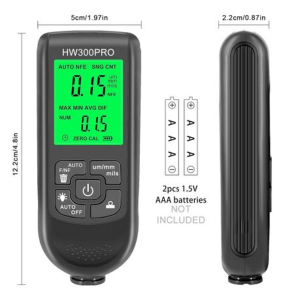 Digital Paint Thickness Gauge Coating Thickness Tester for Cars (HW300PRO) - Image 3