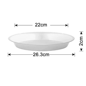 Clear Saucer for Orchid/Aroid Pots Set Of 6 (Chose Your Size) - Image 2