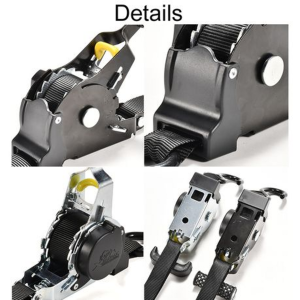 Automatic Retract Tensioner Cargo Fixing Straps for Car/Motorcycle 3m - Image 6