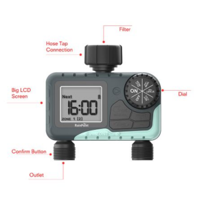 RainPoint Digital Irrigation Timer 2 Zone Sprinkler Water Garden - Image 4