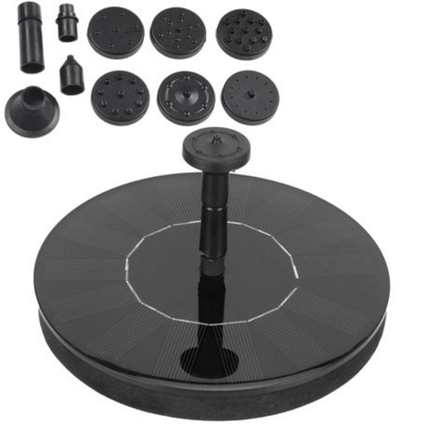 Solar Powered Water Fountain with 7 Heads & Integrated 1.5W Pump - Image 2