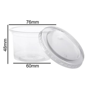 Clear Plastic Containers with Lids - 50 Pack - 150ml - Image 2
