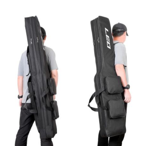 LEO Heavy-Duty Waterproof Fishing Rod Bag with Large Capacity Storage