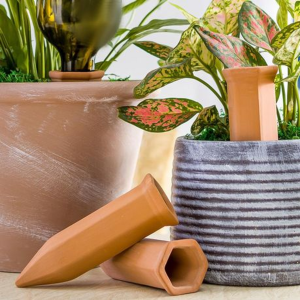 4pcs Ceramic Self-Watering Plant Probes (Terracotta) - Image 5