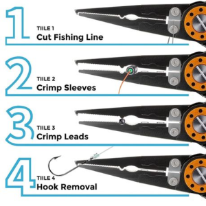 Camping Multi Use Fishing Pliers & Mouth Grip Set of 4 - Image 3