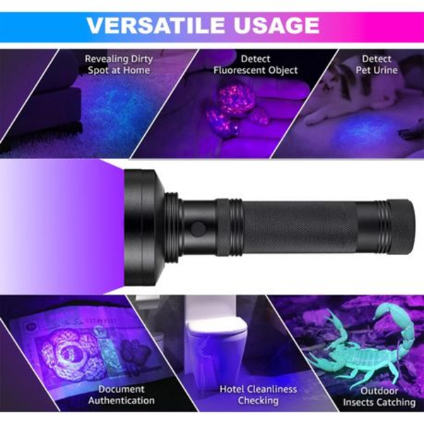 100 LED UV Torch 395nm - Image 5
