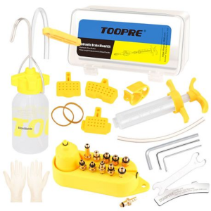 Toopre Premium Bicycle Disc Brake Bleed Kit with Brass Connectors - Image 1
