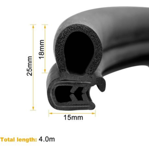 4m Universal Rubber Door Seal - Image 3