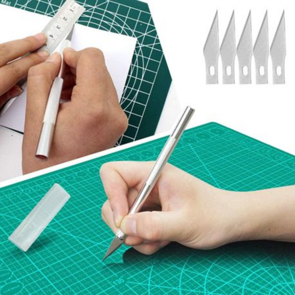 13 Piece Aluminum Alloy Craft Knife Handmade Tool Set - Image 5