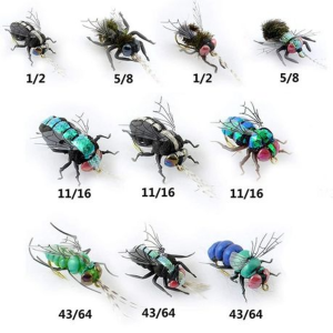 10-Piece Realistic Fly Fishing Lures - Lifelike Dry Flies for Trout & Bass - Image 3