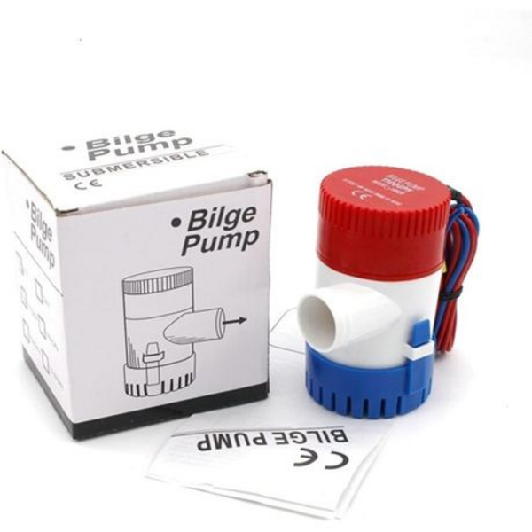 Non-Automatic fully submersible 12 volt DC bilge pump (1100GPH) - Image 3