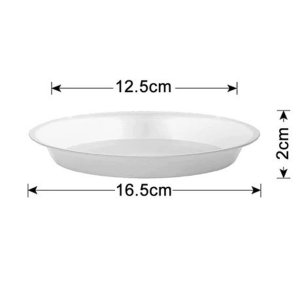 Clear Saucer for Orchid/Aroid Pots Set Of 6 (Chose Your Size) - Image 3