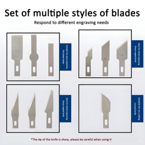 13 Piece Aluminum Alloy Craft Knife Handmade Tool Set - Image 7