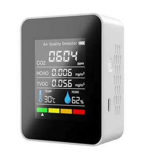 5-in-1 Air Quality Monitor - CO , HCHO, TVOC, Temperature & Humidity - Image 2