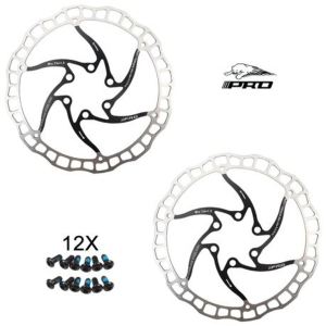 IIIPRO 180mm 6-Bolt Bicycle Disc Brake Rotor (Select Colour) - 2 Pack - Image 4