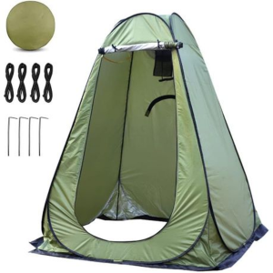 Pop-Up Camping Shower Tent With 2 Sun Showers (150 x 150 x 190CM) - Image 13