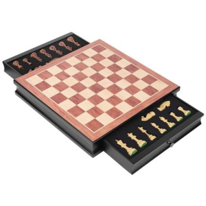 Solid Wood Chess Set with Polymer Chess Pieces - 4 Queens 450 mm x 450 mm - Image 2