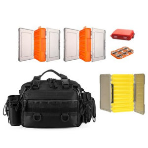 Multi-functional Fishing/Outdoor Shoulder Bag with 5 Tackle/Lure Boxes