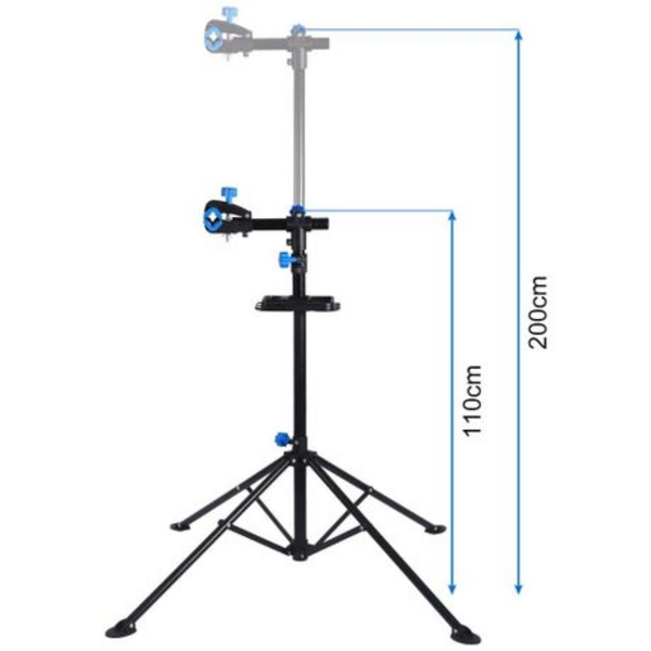 Bicycle Repair and Cleaning Stand - Twist Clamp - Black and Blue - Image 5