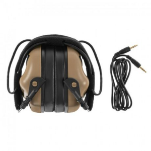 Earmor M31 MOD4 NRR22 Electronic Ear Protector with Aux - Cayote Brown - Image 4