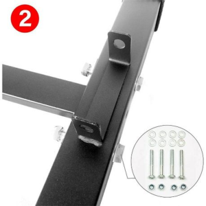 6 Tier Dumbbell Rack - 107cm A-Frame - Black - Image 3