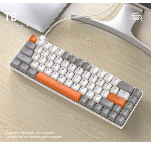 T8 RGB Wired Mechanical Gaming Keyboard Blue Switch - Honey Bee