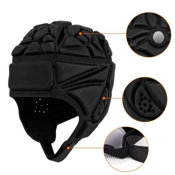 Junior Rugby Head Guard/Scrum Cap - Youth M 47-53cm Head Circumference - Image 3