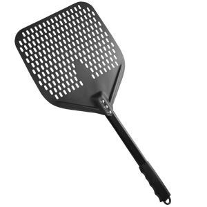Perforated Pizza Paddle with Detachable Handle - 44.5cm x 35.5cm (Black)