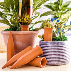 4pcs Ceramic Self-Watering Plant Probes (Terracotta) - Image 2