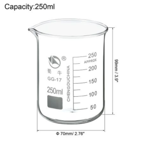 Shuniu - Borosilicate Beaker Set - 250ml + 500ml + 1000ml - GG-17 - Image 3