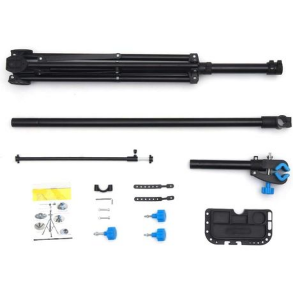 Bicycle Repair and Cleaning Stand - Twist Clamp - Black and Blue - Image 2