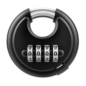 Weatherproof Discus 4-Digit Combination Padlock - 70mm