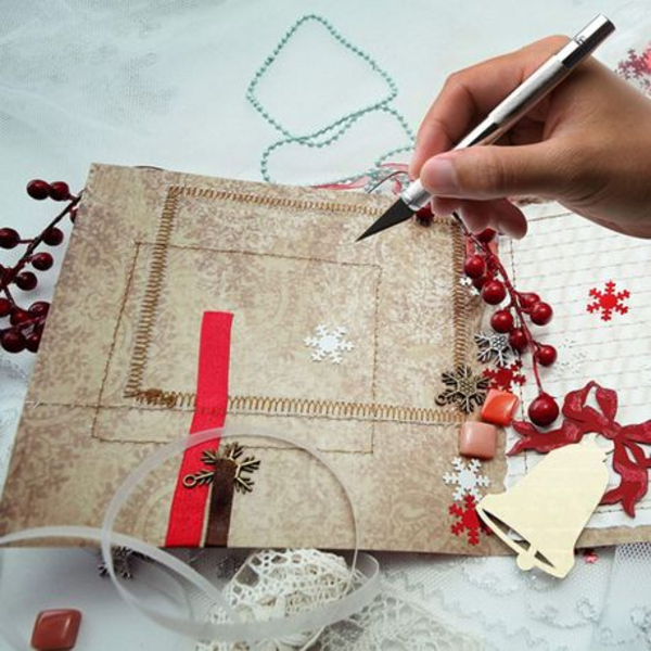 13 Piece Aluminum Alloy Craft Knife Handmade Tool Set - Image 2