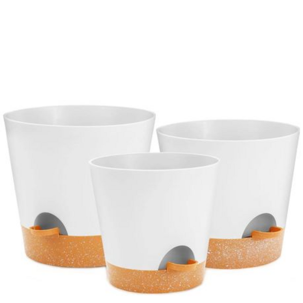 3PCS Self-Watering Planters with Removable Drainage Tray - 25cm, 23cm, 20cm - Image 11