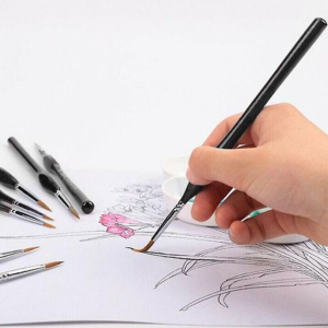 10 Piece Fine Detail Paint Brush Set - Image 2