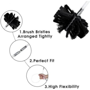 Chimney & Flue Cleaning Kit - 9-Rod Flexible Brush Set (3.69 m Reach) - Image 6