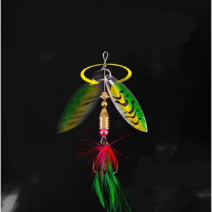 Rainbow Spinner Lures with Hard Case - 16 Piece - Image 2