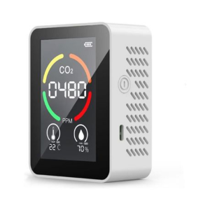 3-in-1 Rechargeable Air Quality Monitor With Semiconductor CO2 sensor-White