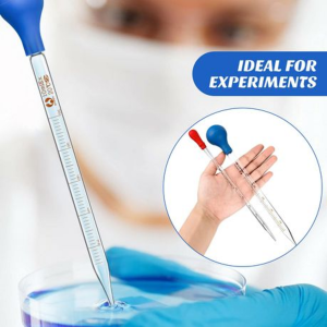 Graduated Glass Pipette Set with Bulbs - 0.5/1/2/3/5/10 ml (6-Piece) - Image 3